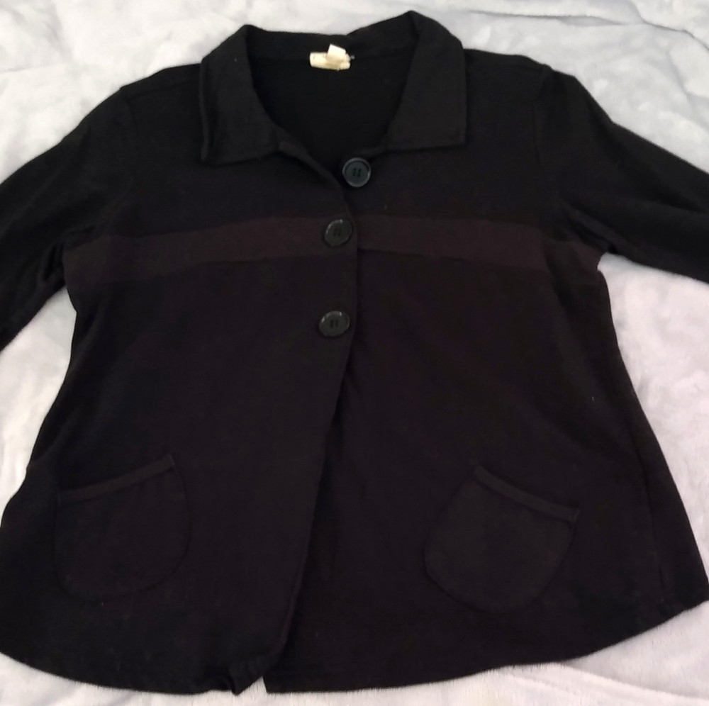 Cropped swing cardigan